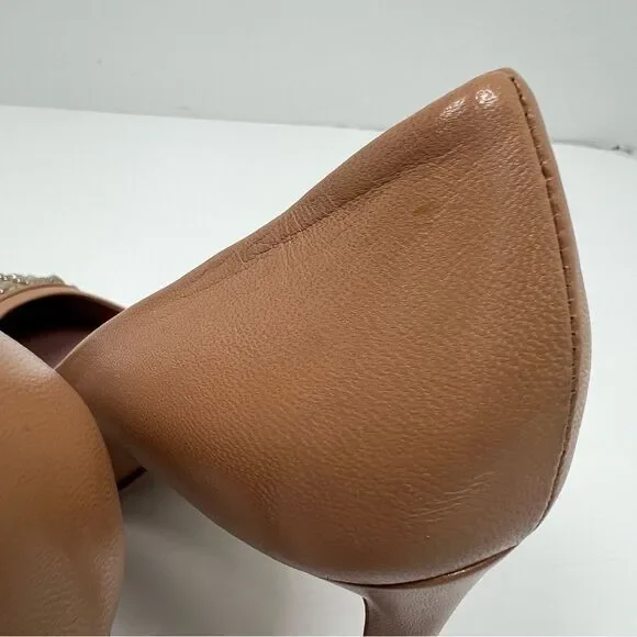 Gucci Gucci Beige Leather Studded Coline Pumps Size 38 - Picture 12 of 13